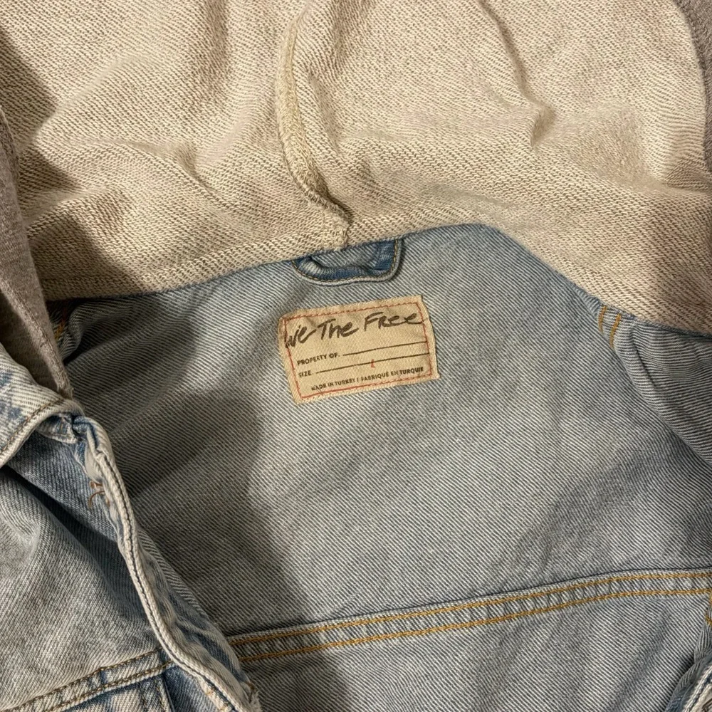 Free People Brando Cropped hooded Denim Jacket - Picture 4 of 4